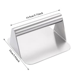 1pc Stainless Steel Hamburg Meat Press Professional Square Press Non-Stick Patty Press Easy Clean for Meats Kitchen Accessories
