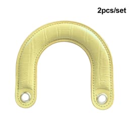 2pcs PU Leather Bag Handles Handmade Handbag Strap Purse Handles Short Bag Belt DIY Bag Replacement Accessories