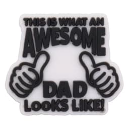 1-17Pcs PVC Dad Jokes Best Grandpa DIY Man Cool Shoe Charm Button Clog I Love Papa Sandals Decorations Holiday Gift