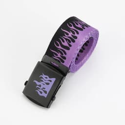 Punk Style Flame Belt - Trendy Hip-hop Street Bad Boy Personality Decoration Durable for Both Men and Women Trendy Eyelet Belt