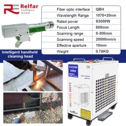 1500W Laser Cleaning Machine Fiber Laser Industrial Rust Removal Cleaning Oil Paint for Metal Cleaning Width 300MM Fast Ship