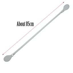 New Arrival Tanqu Long Edge Painting Handles Leather Flat PU Belt Drop End with Silver Rivet for OBag for EVA O Bag Body