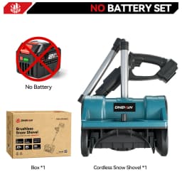 ONEVAN 3000W 300mm Brushless Electric Snow Plow Cordless Snow Sweeper Shovel Clean Street Courtyard For Makita 18V Battery Pin