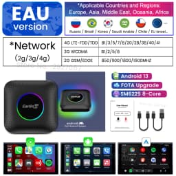 CarlinKit CarPlay Ai Box Android 13 SM6225 8 Cores 8G+128G Smart Android TV Box Wireless CarPlay Android Auto Support 512GB TF