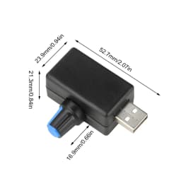 DC 4-12V 5W Mini USB Fan Speed Controller Airflow Regulator Quiet Low Noise Portable Multi-Speed Adjustable Module