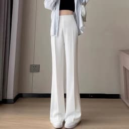 Sexy Trousers Woman Solid High Waist Tailoring Womens Pants Zipper Office Work Clothing Khaki Classic Vintage Casual Cotton Hot