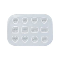 Ear Studs Resin Mold For DIY Mini Heart Shaped Gem Ear Stud Decoration Earrings Silicone Mold UV Epoxy Resin Jewelry Making Tool