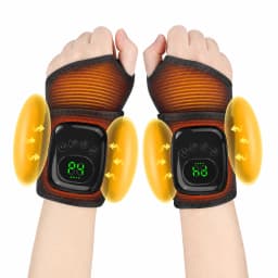 Wireless Air Pressure Foot Ankle Massager Electric Heating Vibration Massage Wrist Brace Airbag Compression Foot Muscle Relax