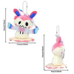Mimikyu Eevee Plush Keychain Pocket Monster Cos Eeveelution Snorlax Doll Anime Pendant For Fan Collectible Sylveon Present Decor