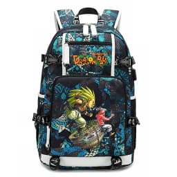 Dragon Ball Z Printed Student Backpack Large Capacity Casual Daypack for Kids Teenagers School Travel