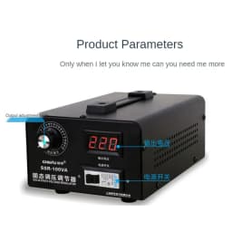 Silicon Controlled Electronic Voltage Regulator, Single Phase Solid State Voltage Regulator, AC 220V 100A, SSR-100A