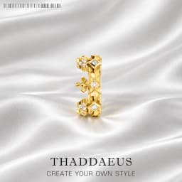 Single Ear Cuff Crown Gold Europe Style Brand New Fine Jewelry Vintage Gift For Women 925 Sterling Silver