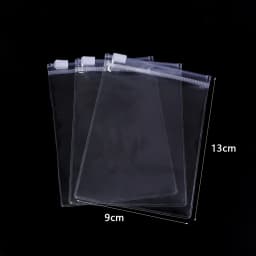 10Pcs Thicken Zipper Bag Transparent Plastic Bag Anti Oxidation Jewelry Pouch for DIY Jewelry Storage Earring Bracelet Packaging