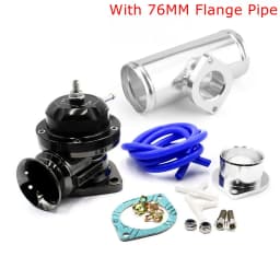 Type-RS Turbo Blow off Valve Adjustable 25psi BOV With 63mm or 76mm Flange Pipe For GD-RS FV RZ Blow Off Valve Adapter L=150mm