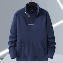 Plus Size 12XL Men's Sweatshirts Half Turtleneck Zip Up Pullover Male Polar Fleece Oversize Loose Fit Extra Big Large 10XL 11XL