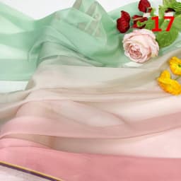 Rainbow Gradient Color Chiffon Fabric 30D Organza Tulle Fabric For Diy Ancient Style Hanfu Wedding Dress Stage Party Decor