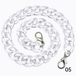 1/2Pcs Deepeel 60cm Acrylic Bag Strap Handbag Resin Chain Detachable Lobster Clasps for Purse Handle DIY Making Accessories