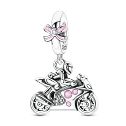 925 Sterling Silver Pink Series Charms Bow Tie Girl Cake Princess Beads Pendant Fit Original Bracelet DIY Jewelry Gift For Woman