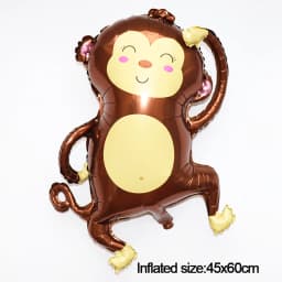 3D Elephant Giraffe Tiger Lion Head Animal Foil Balloon Jungle Safari Birthday Party Decorations Kids Gift Toy Helium Air Globos