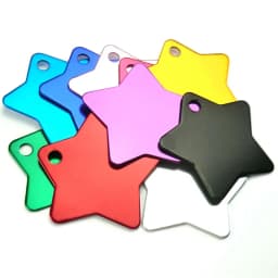 100Pcs Anodizing Aluminum Dog Tag Name Dog ID Tags for Dog Collar Personalized Pet ID Dog Name Tag Customized Engraving