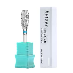 HYTOOS 13mm Barrel Carbide Nail Drill Bits Dust Proof Nail Bit 3/32 Right-handed Electric Manicure Efile Remove Acrylic Gel Tool