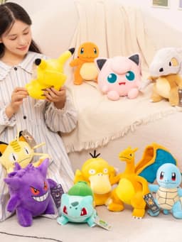 Pokemon Plush Toys Pikachu Charizard Eeveelution Stuffed Doll Emolga Yamper Espeon Gengar Squirtle Soft Plush Birthday Gift