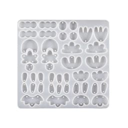 2Pcs/1Pc DIY Earring Silicone Mold Irregular Dangle Making Tool Handmade Necklace Jewelry Pendant Mold DIY Resin Casting Mold