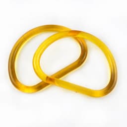 2/4/10Pcs 10cm Acrylic D Ring Transparent Plastic Handle for Bags Handbag Woven-bag Replace Bag Handles Purse Frame Accessories