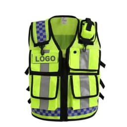 Work Clothing for Men Women Multi-Pocket Mesh Construction Traffic Working Vest Hi Vis Workwer