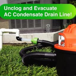 Air Conditioning Drain Pipe Unclogger For HVAC To PVC Pipes Air Conditioning Drain Pipe Cleaning Tool Condensate Adapter