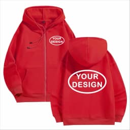 Customize Your Logo Zipper Sweatshirt For Men And Women Loose Casual Fashionable Long Sleeved Sportswear Personalized Embroidery