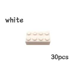 30pcs Bulk Blocks Building Bricks Thick 2X4 Educational Assemblage Construction Toy for Children Size Compatible With Brand 3001