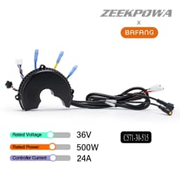 BAFANG 48V 750W BBS01 BBS02 Central Motor Controller for Mid Drive Motor with Front Lamp Connector and Gear Shift Sensor