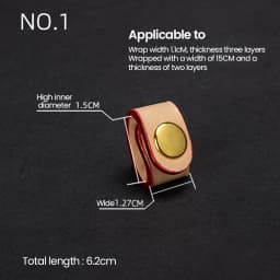 Clip Buckle Genuine Leather Strap Leather Accessory Compact Cowhide Handbag Fixer For Fashion Accessories Leather Craftsmanship