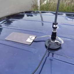 HF magnetic floor and jumper wire installed on ME-50 vehicle