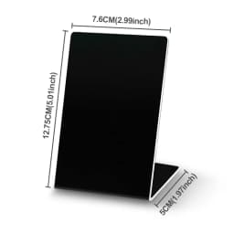 Spanish English QR Code NFC Standing Sign Google Review NFC215 Review Stand Click URL Unlimited Modification Editing QR Codes