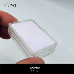 Wholesale Gem Display Transparent Packaging Box Storage for Gemstones Loose Diamond Gem Stone Beads Pendant Holder Case 5pcs/lot