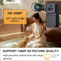 BORME HD 1080P Pet Cameras Dog Cat Pet Camera Wireless Collar Camera No WiFi Needed Video Records for Cats Dogs Birthday Gift