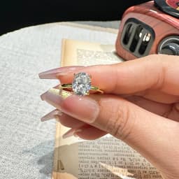 1.5-3CT Oval Cut Full Moissanite Rings for Women Sparkling 925 Sterling Silver Engagement Wedding Rings Jewelry With Certified