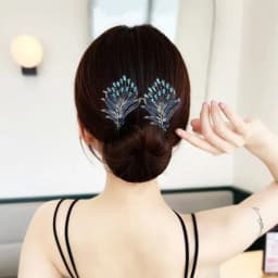 Elegant Peacock Shape Hair Bun Maker Twist Headwear Roll Hair Tool Hair Twister Easy Fast Snap Hairstyle Twist Women