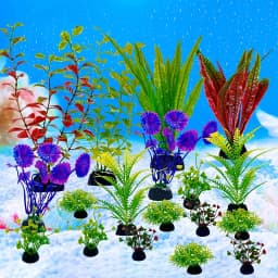 18PC Fish Tank Simulation Plant Aquarium Artificial Decor Plants Ornament Water Grass Fish Bowl Plastic Decoration