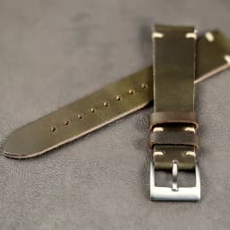 Horween US Chromexcel Leather Watch Bands Black Soft Wrap Handmade Leather Straps 18mm 20mm 22mm