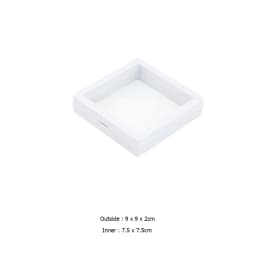 PE Film Transparent Visible Jewelry Storage Box Ring Earring Box Bracelet Necklace Display Box Jewelry Dustproof Storage Box