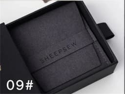SheepSew Elegant Personalized Jewelry Packaging Set Custom Deboss Embossed Logo Drawer Box With Soft Suede Pouch For Wedding Bir