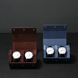 Oirlv Portable Watch Box Leather Watch Organizer Hexagon Watch Storage Box With Pillow Wristwatch Bag Birthday Gift Watch Case