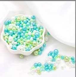 150Pcs Mix Size 3-8mm Beads With Hole Colorful Pearls Round Acrylic Imitation Pearl for DIY Jewelry Making Necklace Bracelet