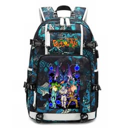 Dragon Ball Z Printed Student Backpack Large Capacity Casual Daypack for Kids Teenagers School Travel