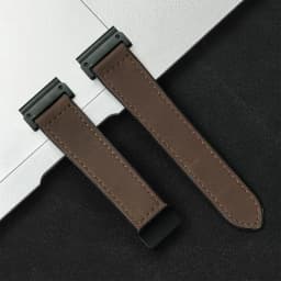 Leather  Silicone Band For Garmin 22 26mm Fenix 5 5X Plus 7 7X 6 6X Pro No Gaps Sport Quick Release For Garmin Watch 3 3HR Strap