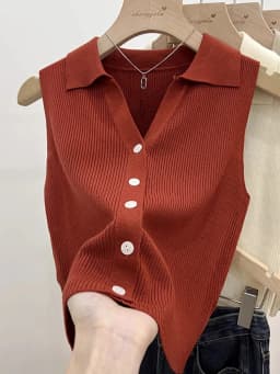 Solid Color Knitted for Women Cardigan Korean Single Breasted Sleeveless Jumper Woman Round Neck All Match Cardigans Outwear