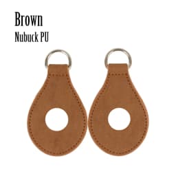 TANQU New 1 Pair 2 Pc PU Leather Drop Shaped Attachment with Holes for Obag Shoulder Strap for O Bag Handbag Women Bag